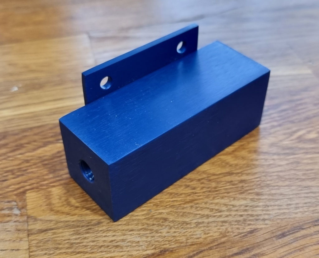Blue Aluminium Breather/Air Compressor Manifold
